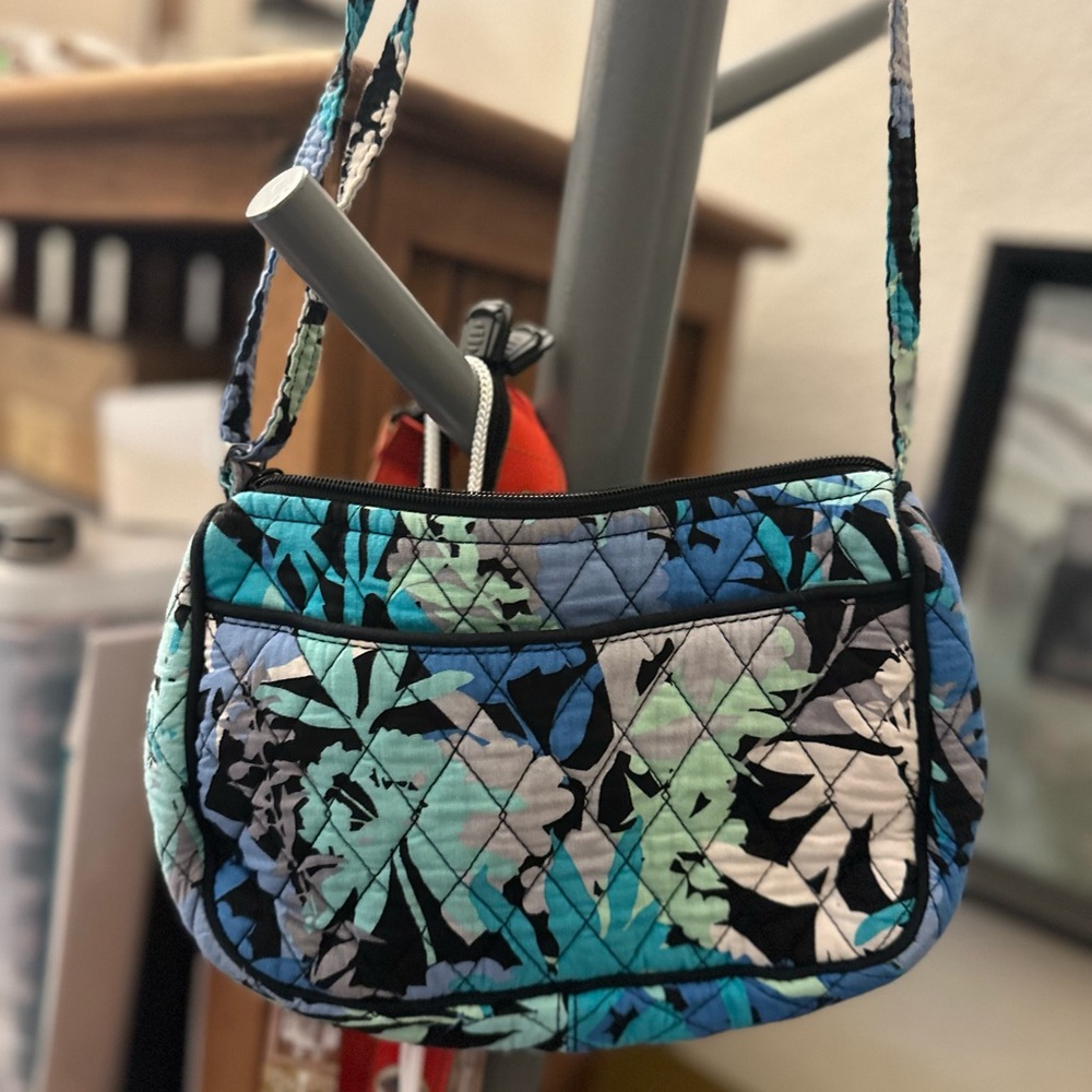 Vera Bradley Quilted Floral Women's Bag - Blue and Black